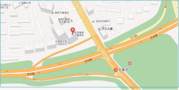 沈陽皇朝萬鑫酒店交通示意圖